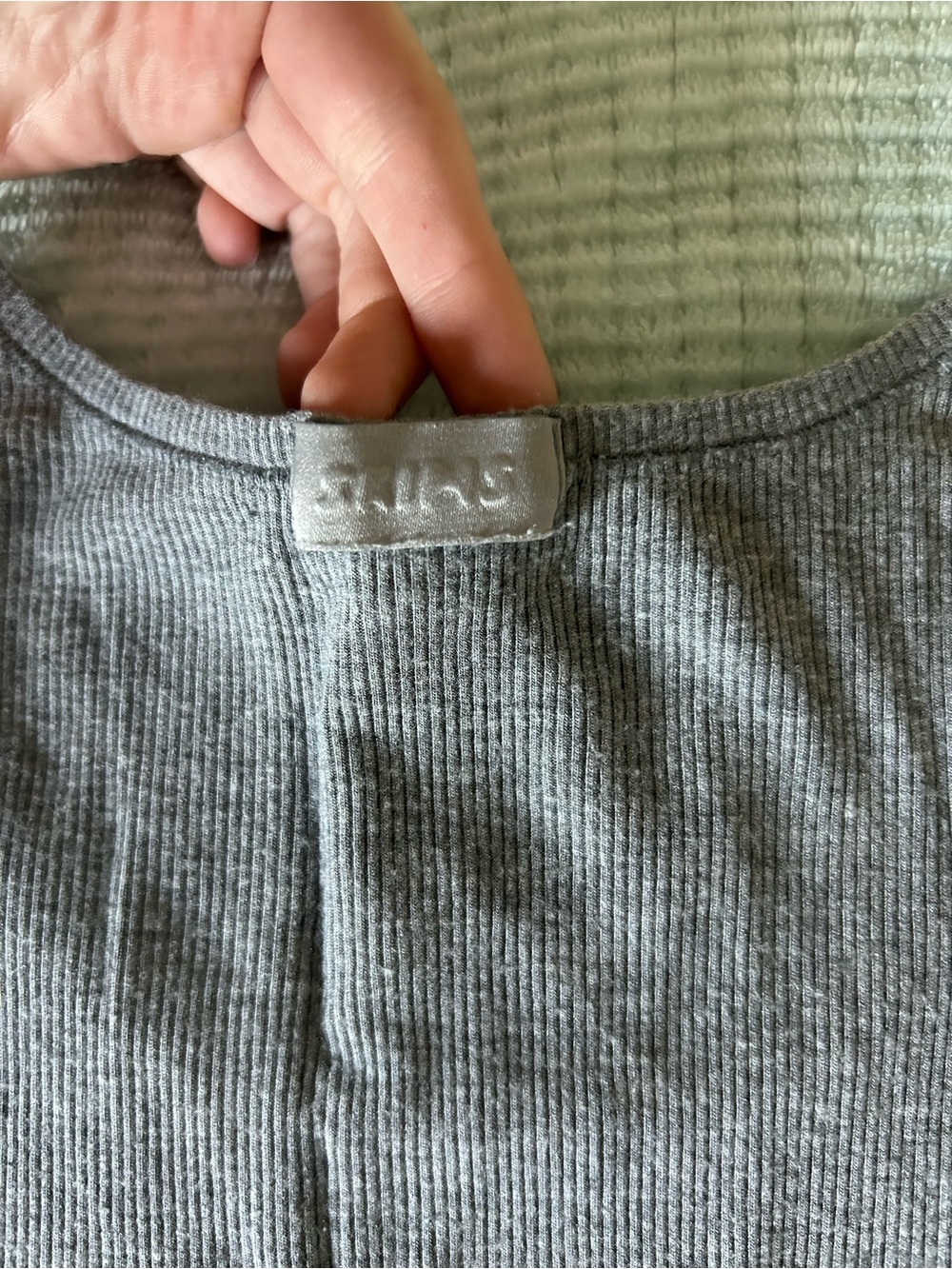 SKIMS Small Gray Tank and Medium Boxer Short Set - Picture 6 of 6